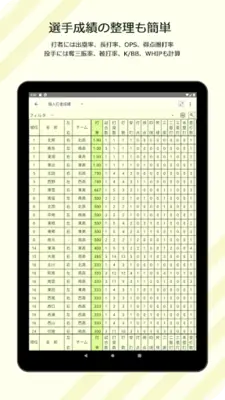 スコアラー｜本格的野球スコアブックアプリ android App screenshot 3